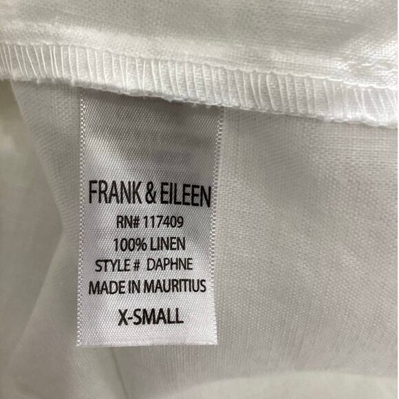 Frank & Eileen Daphne Sleeveless Dress In White Washed Linen Maxi Size XS - Picture 13 of 15